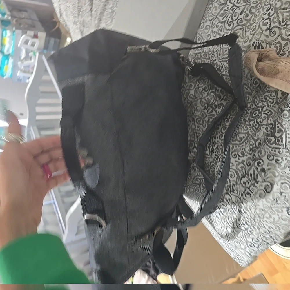 Tumi Blue Denim and Black Men's Bag